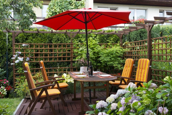 Stabilny parasol ogrodowy