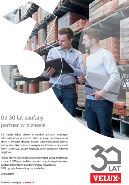 VELUX - 30 lat w Polsce