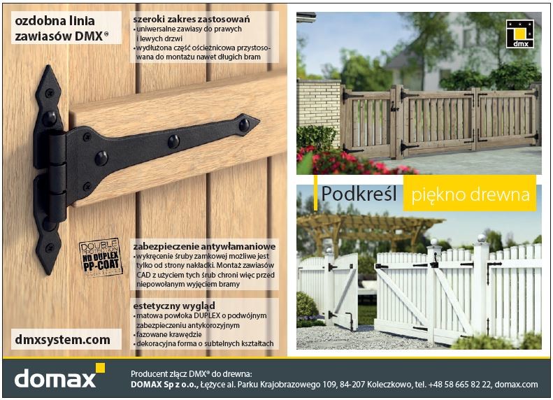 DOAMX - ozdobna linia zawiasów DMX