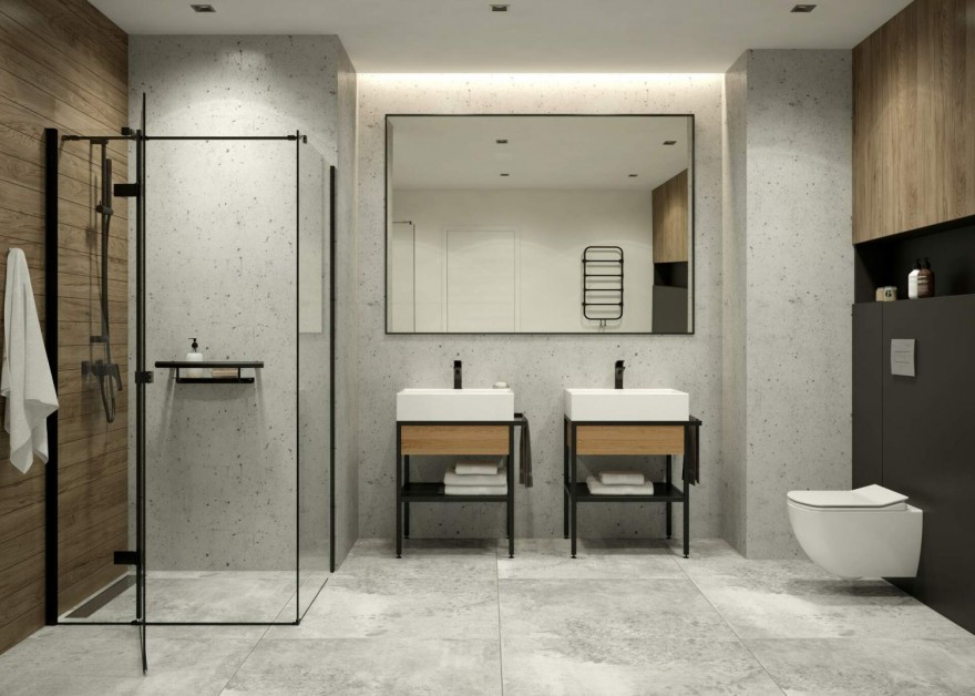 Łazienka w stylu loft – gotowe aranżacje