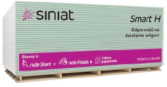 SINIAT º Płyta gipsowo-kartonowa SMART H (tuzw)