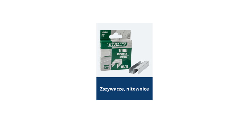 Zszywacze, nitownice