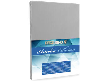 Zdjęcie: Prześcieradło Amelia srebrny 90-100+30 cm DECOKING