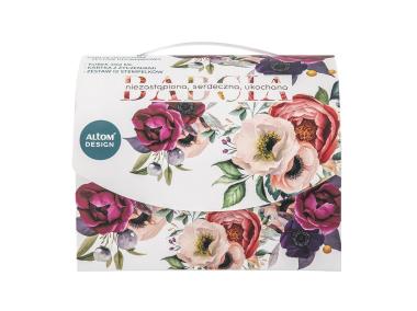 Zdjęcie: Kubek prosty Babcia ukochana 350 ml z kartką z życzeniami oraz stempelkami ALTOM DESIGN