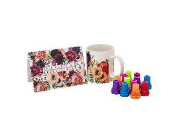 Zdjęcie: Kubek prosty Babcia ukochana 350 ml z kartką z życzeniami oraz stempelkami ALTOM DESIGN