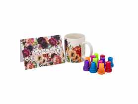 Kubek prosty Babcia ukochana 350 ml z kartką z życzeniami oraz stempelkami ALTOM DESIGN