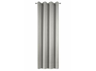 Zdjęcie: Zasłona Dakota 140x250 cm srebrna na przelotkach EUROFIRANY