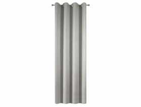 Zasłona Dakota 140x250 cm srebrna na przelotkach EUROFIRANY