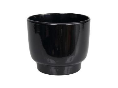 Zdjęcie: Osłonka doniczkowa 690 czarna 22 cm CERMAX