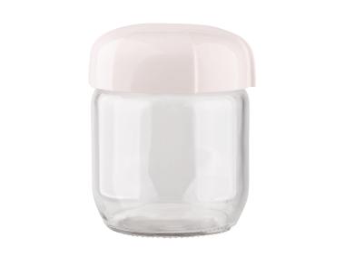 Zdjęcie: Pojemnik szklany z plastikową pokrywą 425ml krem ALTOMDESIGN
