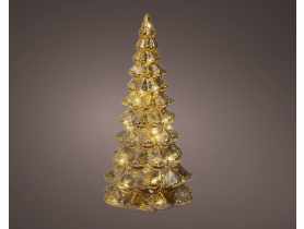 Dekoracja micro LED kształt choinki złota KAEMINGK