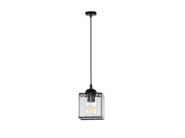 Zdjęcie: Lampa wisząca Glassia 1X40 W E27 czarny CANDELLUX