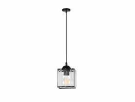 Lampa wisząca Glassia 1X40 W E27 czarny CANDELLUX