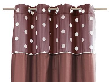 Zdjęcie: Zasłona welwetowa z drukowanymi górnymi kropkami dots chic róż 140x270 cm CHIC HOME