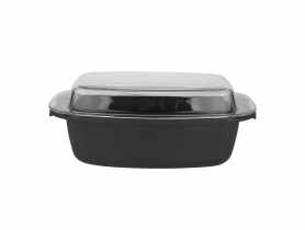 Brytfanna żaroodporna 32x21 cm - 5,7 + 2,4 L VALDINOX