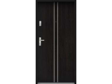 Zdjęcie: Drzwi wejściowe do mieszkań Bastion A-38 Heban 80 cm (NW) prawe ODO KR CENTER