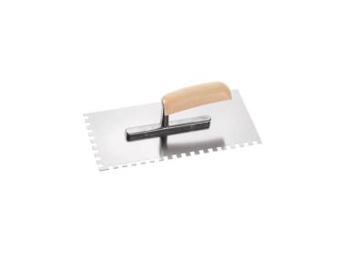 Zdjęcie: Kielnia zębata 280 x 130 mm SST ząb 12 x 12 mm, rączka drewniana CIRET