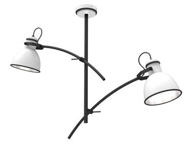 Zdjęcie: Lampa wisząca Zumba 2x40 W biało-czarna CANDELLUX