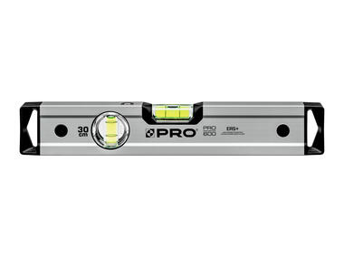 Zdjęcie: Poziomnica PRO600 anodowana srebrna z magnesami 30 cm PRO