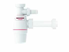 Syfon do umywalki bez spustu Neo Air z napowietrzaniem z wyjściem do pralki/zmywarki WIRQUIN