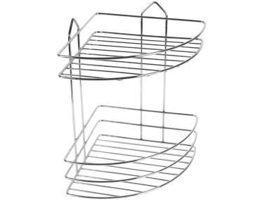 Zdjęcie: Półka łazienkowa Presto narożna srebrna SEPIO