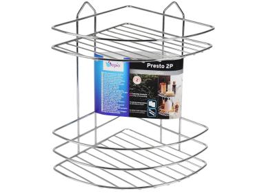 Zdjęcie: Półka łazienkowa Presto narożna srebrna SEPIO