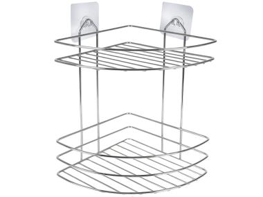 Zdjęcie: Półka łazienkowa Presto narożna srebrna SEPIO