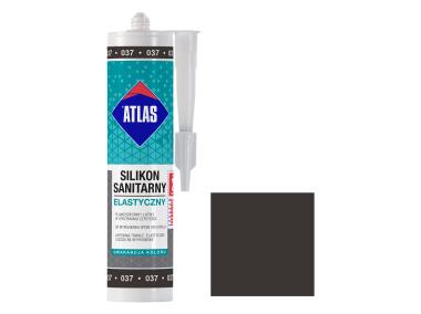 Zdjęcie: Silikon sanitarny elastyczny 037 grafitowy 280 ml ATLAS