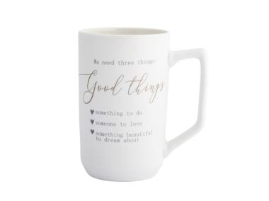 Zdjęcie: Kubek prosty wysoki 550 ml dekoracja good things ALTOM DESIGN