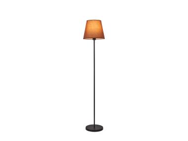 Zdjęcie: Lampa podłogowa Artemis czarna podstawa, cappuccino abażur ADRILUX