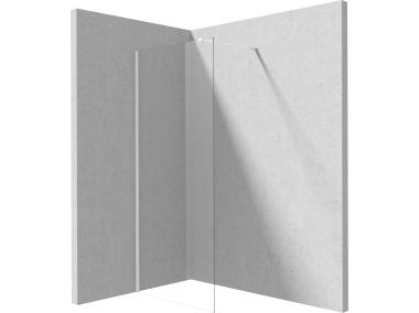 Zdjęcie: Ścianka Prizma Walk-In bianco 80x195 cm DEANTE
