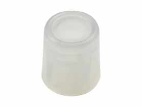 Odbojnik drzwiowy 27x30 mm z maskownicą bezbarwny METRO