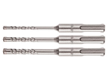 Zdjęcie: Zestaw wierteł do betonu SDS Plus, quatro, zestaw 3 szt. - 6, 8, 10 x 110 mm GRAPHITE