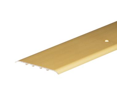 Zdjęcie: Profil progowy płaski owalny aluminium anoda 80 mm 1 m złoty CEZAR