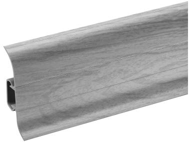 Zdjęcie: Listwa przypodłogowa PVC Premium Classic 22x59 mm; 2,20 m Dąb Szary Jasny Mat CEZAR