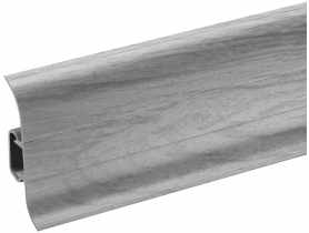 Listwa przypodłogowa PVC Premium Classic 22x59 mm; 2,20 m Dąb Szary Jasny Mat CEZAR