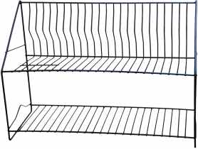 Suszarka do naczyń  poziomowa  czarna  50 cm SMART KITCHEN DESIGN