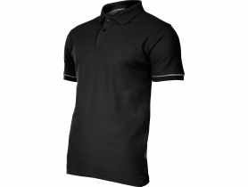 Koszulka Polo, 220g/m2, czarna, 2XL, CE, LAHTI PRO