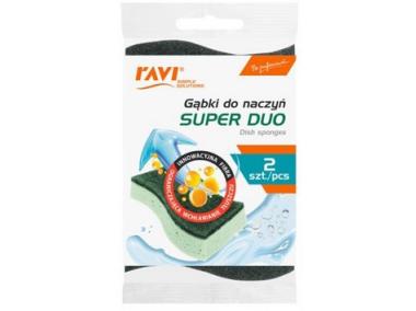 Zdjęcie: Gąbki do naczyń Super Duo 2 sztuki RAVI