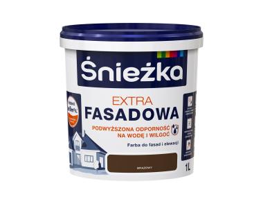 Zdjęcie: Farba Extra Fasadowa Brązowy 1L N ŚNIEŻKA