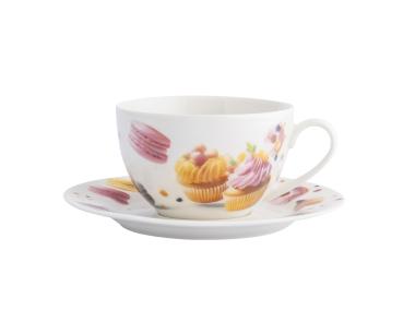 Zdjęcie: Filiżanka 260 ml Słodkości ze spodkiem 15 cm ALTOM DESIGN