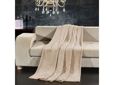 Zdjęcie: Koc Henry cappucino 70x150 cm DECOKING