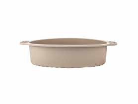 Forma silikonowa do ciasta 30x24,5x6 cm taupe okrągła ALTOMDESIGN