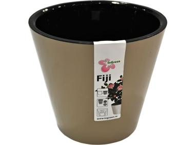 Zdjęcie: Osłonka doniczkowa z doniczką wewnętrzną Fiji 330 mm - 16 L czekoladowa DMS
