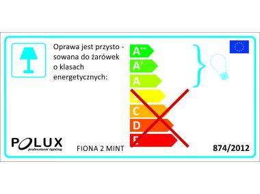 Zdjęcie: Spot oświetleniowy Fiona 2xE14 mięta POLUX