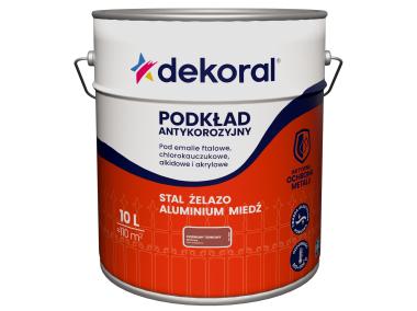 Zdjęcie: Podkład antykorozyjny 10 L czerwony tlenkowy DEKORAL