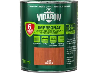 Zdjęcie: Impregnat powłokotwórczy mahoń V24 0,7 L VIDARON