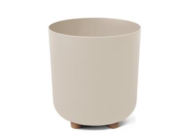 Zdjęcie: Donica Sofia 24 cm beżowa LAMELA PLASTIC