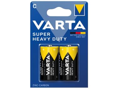 Zdjęcie: Bateria cynkowo-węglowa Super Heavy Duty R14/C 2 sztuki VARTA
