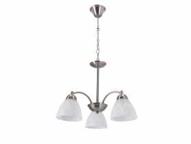 Lampa wisząca Cavallo 3x60 W E27 srebrny CANDELLUX
